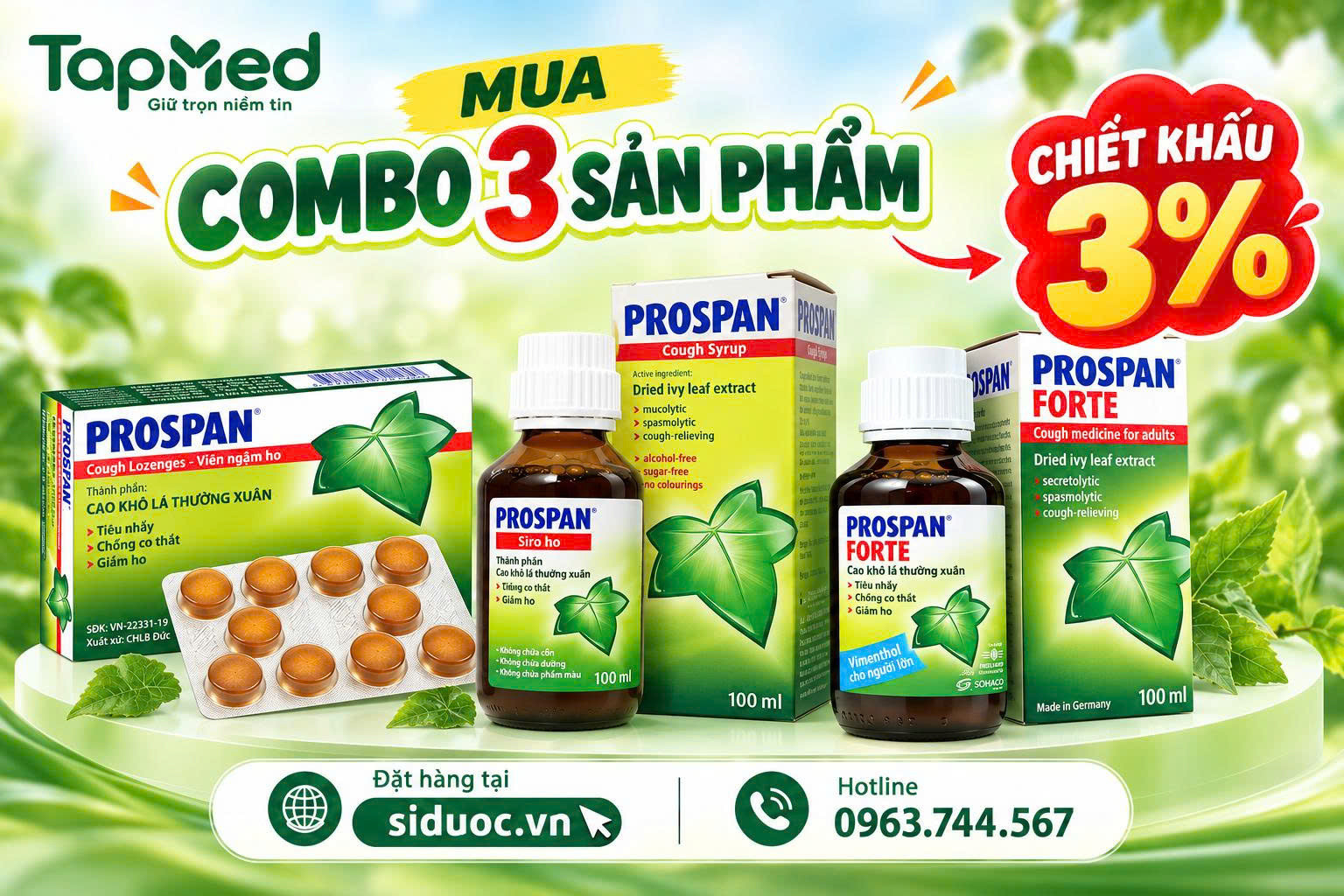 🍃 COMBO PROSPAN – ƯU ĐÃI THÊM 3% 🍃