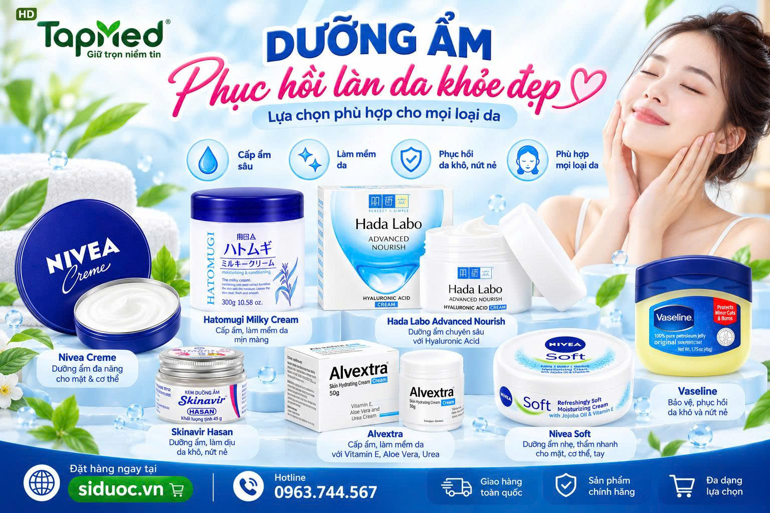 DÒNG HÀNG DƯỠNG ẨM