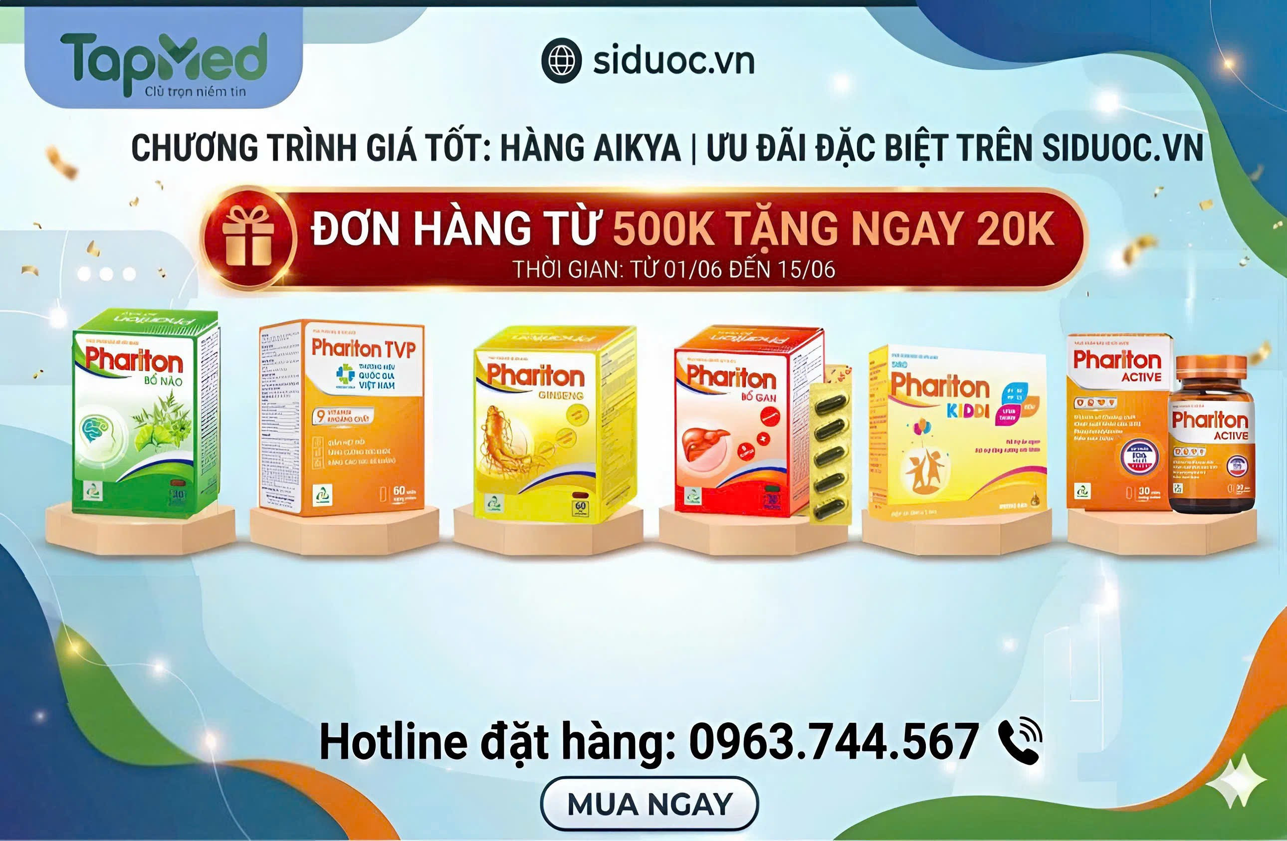 🔥 CTKM THÁNG 6 – PHARITON GIÁ SIÊU TỐT CHO NHÀ THUỐC/QUẦY THUỐC 🔥